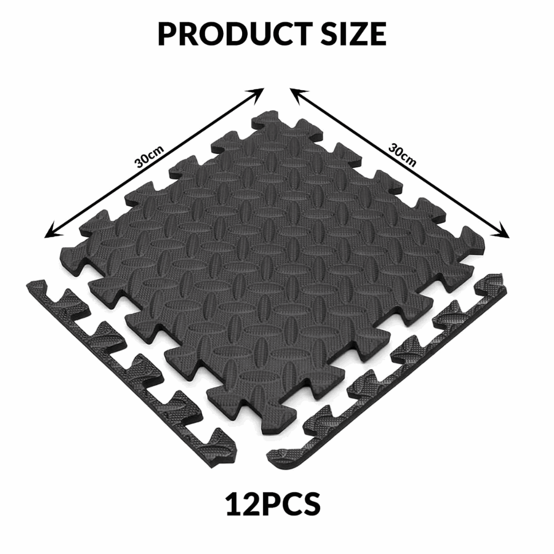 12 Pack Puzzle Exercise Floor Mat