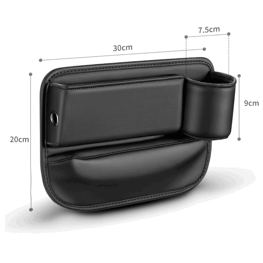 Leather Car Seat Gap Filler And Seat Storage Box
