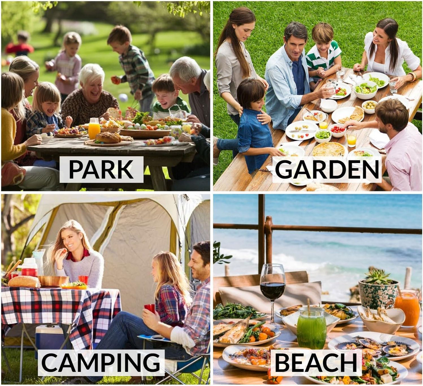 EOPTIFY Wooden Foldable Picnic Table
