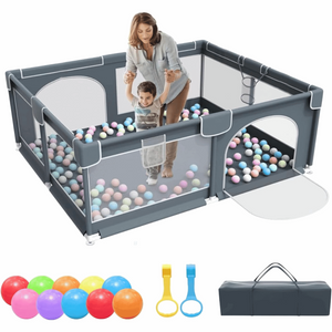 Indoor Outdoor Toddlers Safety Play Yard With Gate 150 * 180 cm