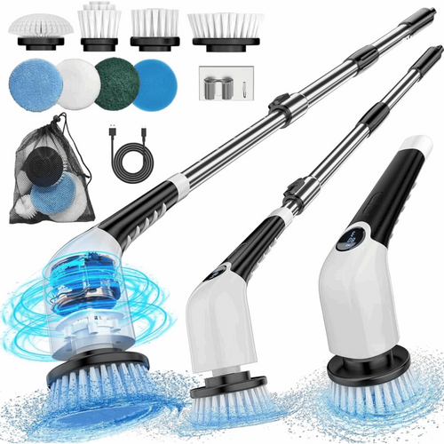 7 Replaceable Electric Spin Scrubber