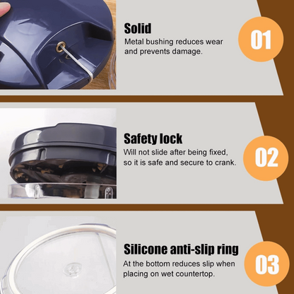 900ml Manual Chopper & Blender with Storage Lid