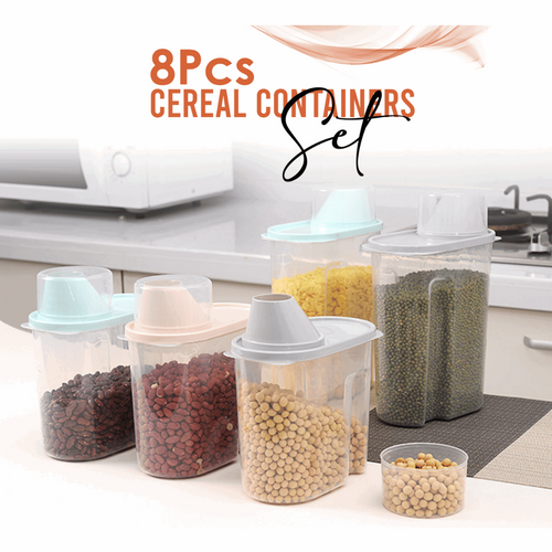 8Pcs Cereal Containers Set