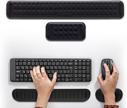 EOPTIFY Memory Foam Keyboard And Mouse wrist Rest Pad