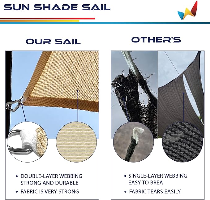 EOPTIFY Sun Shade Sail Shelter